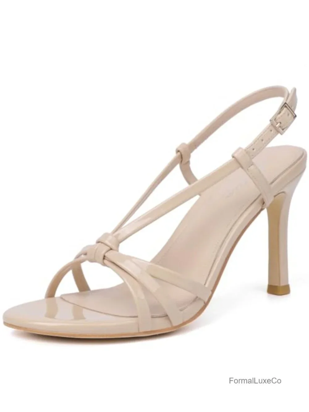 Women's Strappy Heeled Sandals with Adjustable Ankle Strap